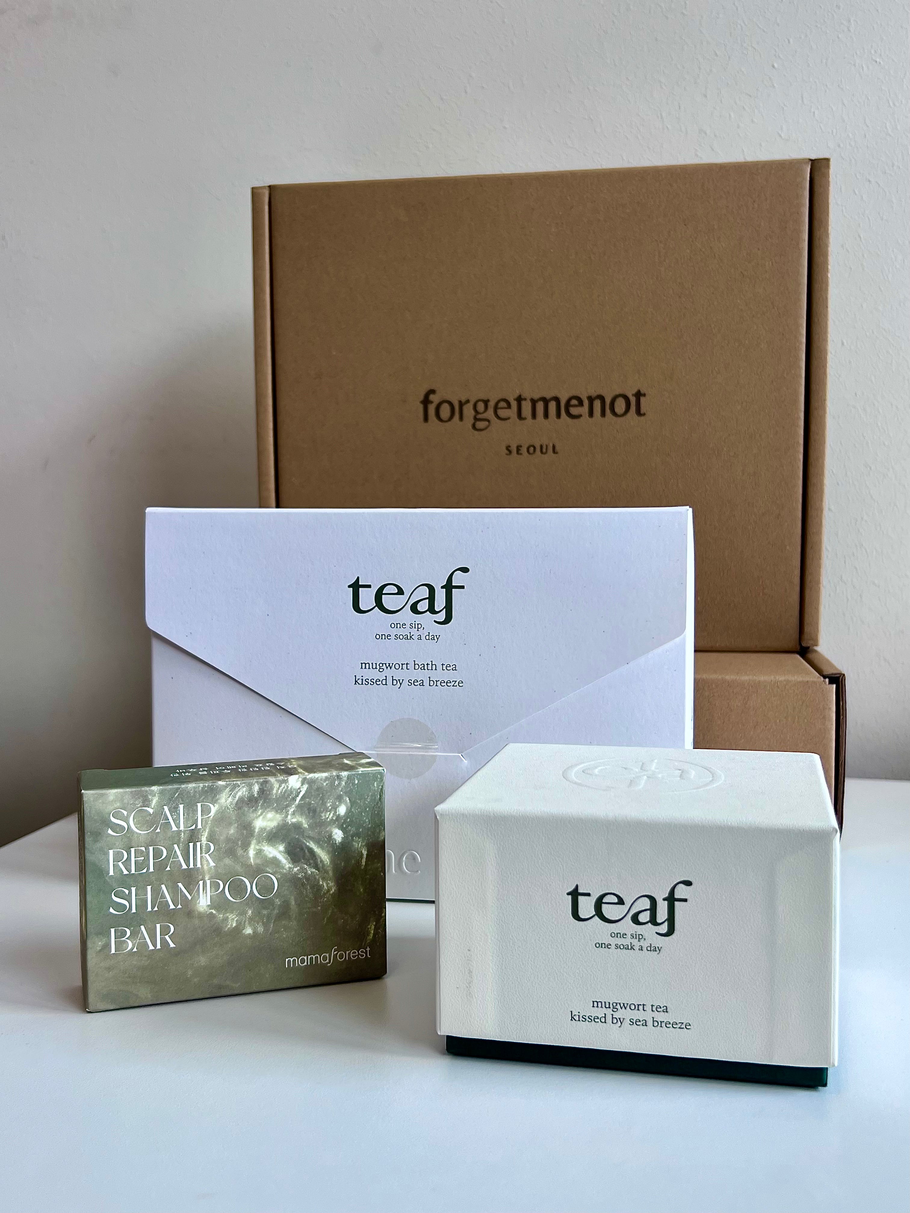 2026 CNY Wellness gifts set- Mugwort tea, Mugwort bath tea and Scalp repair bar