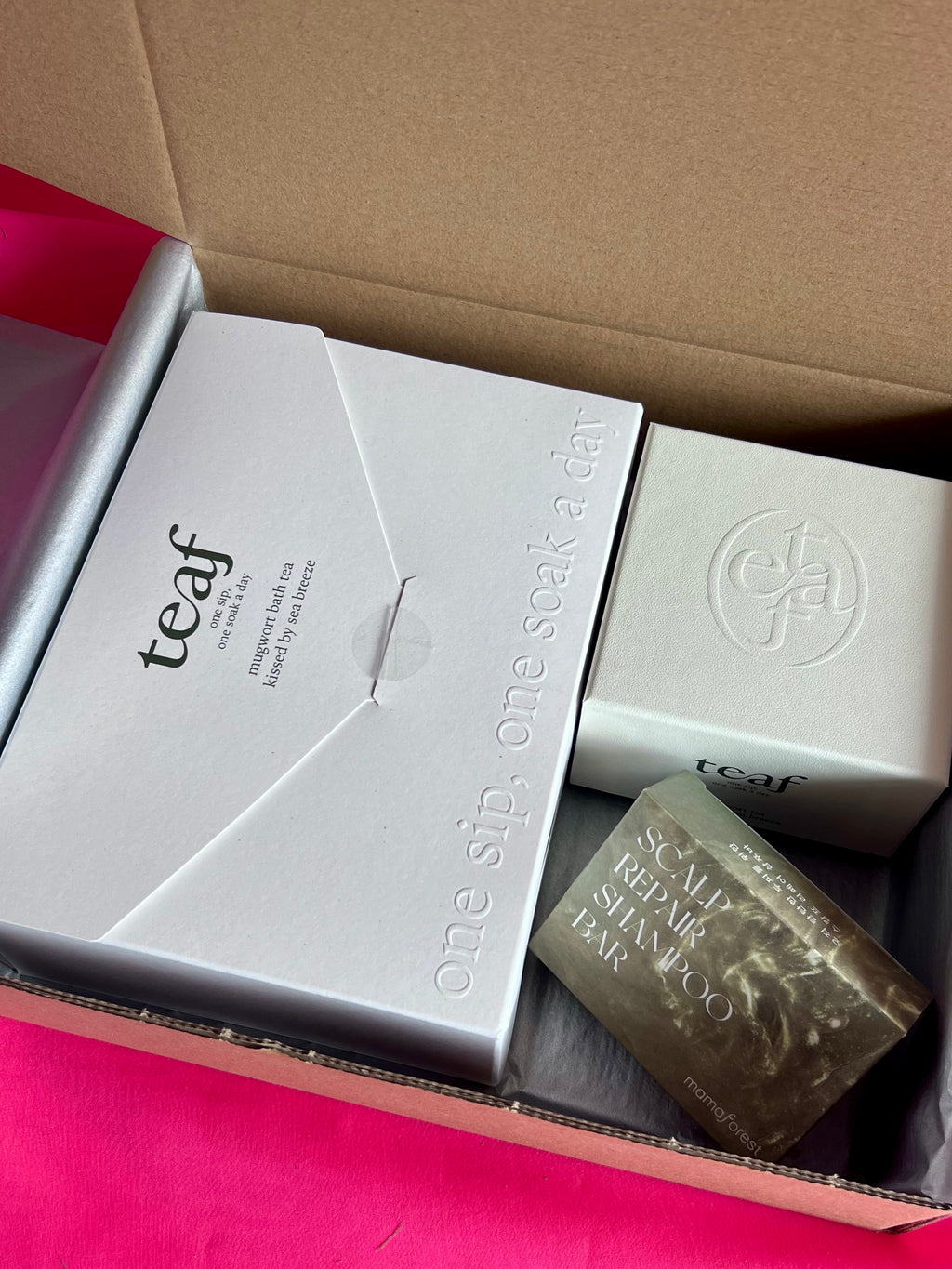 2026 CNY Wellness gifts set- Mugwort tea, Mugwort bath tea and Scalp repair bar