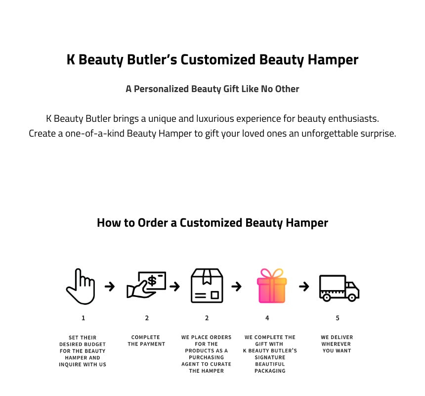 K Beauty Butler’s Customized Beauty Hamper